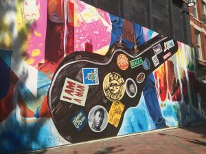 Mural downtown Memphis - next stop on the my trip.