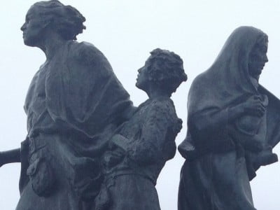 Highland Clearances statue Helmsdale